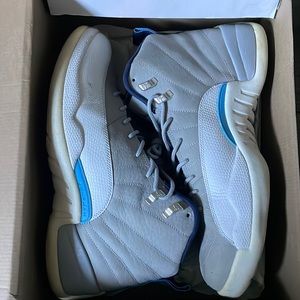 Jordan 12 university blue size 12. Contact me for more information